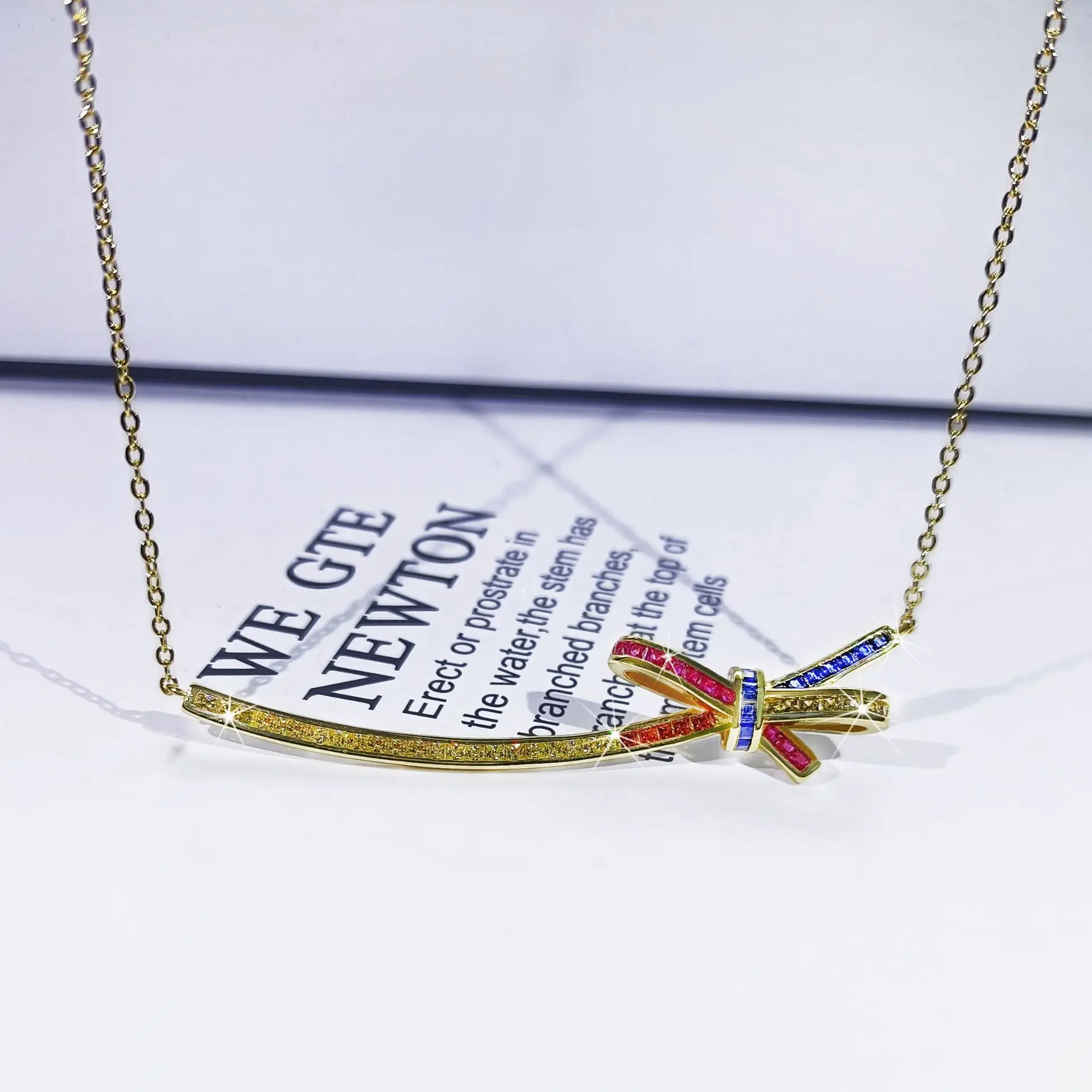 925 Silver Craft Creative Fashion Lady Colorful Zircon Butterfly Yellow Gold Clavicle Chain For Women Wedding Party Jewelry Gift
925 Silver Craft Creative Fashion Lady Colorful Zircon Butterfly Yellow Gold Clavicle Chain For Women Wedding Party Jewelry Gift