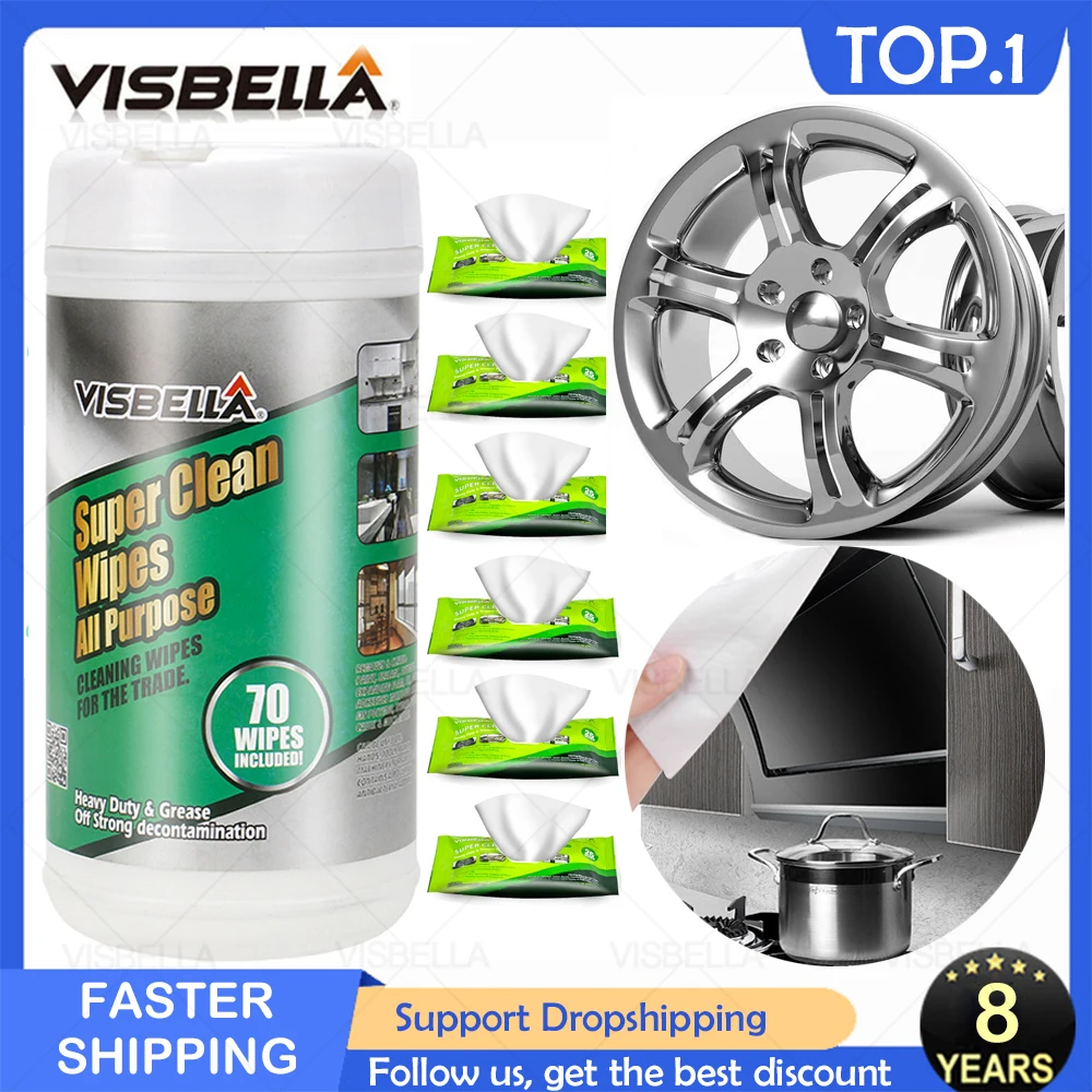 VISBELLA 70/50/25PCS Car Polishing Cleaning Wipes Alloy Wheel Leather Care Super Clean Wipes Oil Remover Hand Protection Paint
VISBELLA 70/50/25PCS Car Polishing Cleaning Wipes Alloy Wheel Leather Care Super Clean Wipes Oil Remover Hand Protection Paint