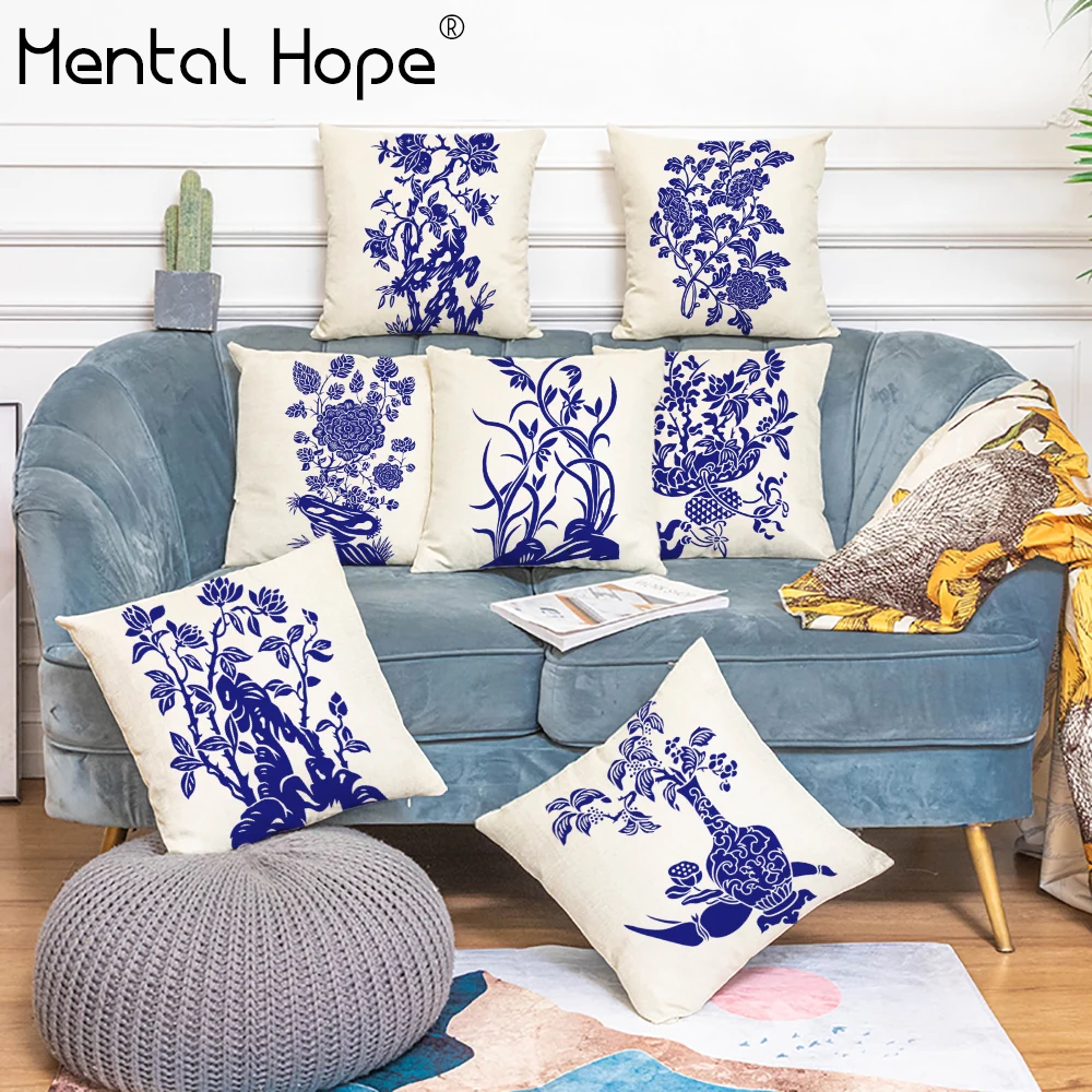 Classical Chinese Style Flower Printed Cushion Cover Linen Cotton Flower Vase Throw Pillow Cover Home Decor Suqare Pillowcase
Classical Chinese Style Flower Printed Cushion Cover Linen Cotton Flower Vase Throw Pillow Cover Home Decor Suqare Pillowcase