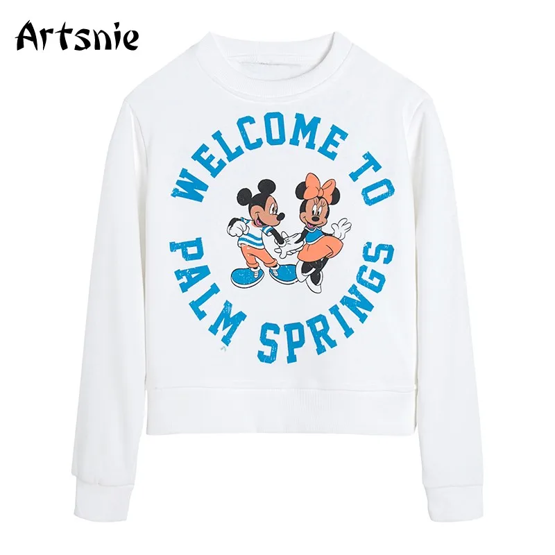 Artsnie Spring 2021 Mickey Mouse Cartoon Sweatshirt Women O Neck Long Sleeve Oversized Hoodies Disney Knitted White Sweatshirts
Artsnie Spring 2021 Mickey Mouse Cartoon Sweatshirt Women O Neck Long Sleeve Oversized Hoodies Disney Knitted White Sweatshirts