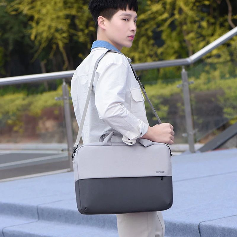 

Многофункциональные Мужские портфели, сумка для ноутбука 15,6 дюйма, мужская деловая сумка через плечо, прочные мессенджеры на плечо для маль...