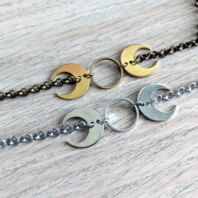 Gothic Witch Double Moon Choker Necklace Minimalist Vintage Charm Jewelry Halloween Party Gift For Women Girl Magic Pendant
Gothic Witch Double Moon Choker Necklace Minimalist Vintage Charm Jewelry Halloween Party Gift For Women Girl Magic Pendant