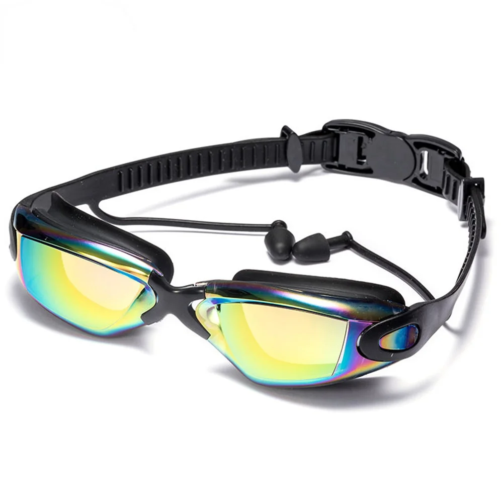 Goggles Black Swimming Glasses with Earplugs Nose Clip Electroplate Silicone Swim GlassesAdults Antifog Professional Swimming
Goggles Black Swimming Glasses with Earplugs Nose Clip Electroplate Silicone Swim GlassesAdults Antifog Professional Swimming