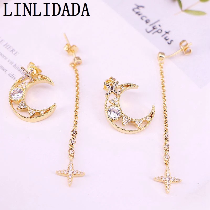 5Pair Star Dangle Earrings for Women Sparkling Clear CZ Crescent Moon Earring Wedding Jewelry
5Pair Star Dangle Earrings for Women Sparkling Clear CZ Crescent Moon Earring Wedding Jewelry