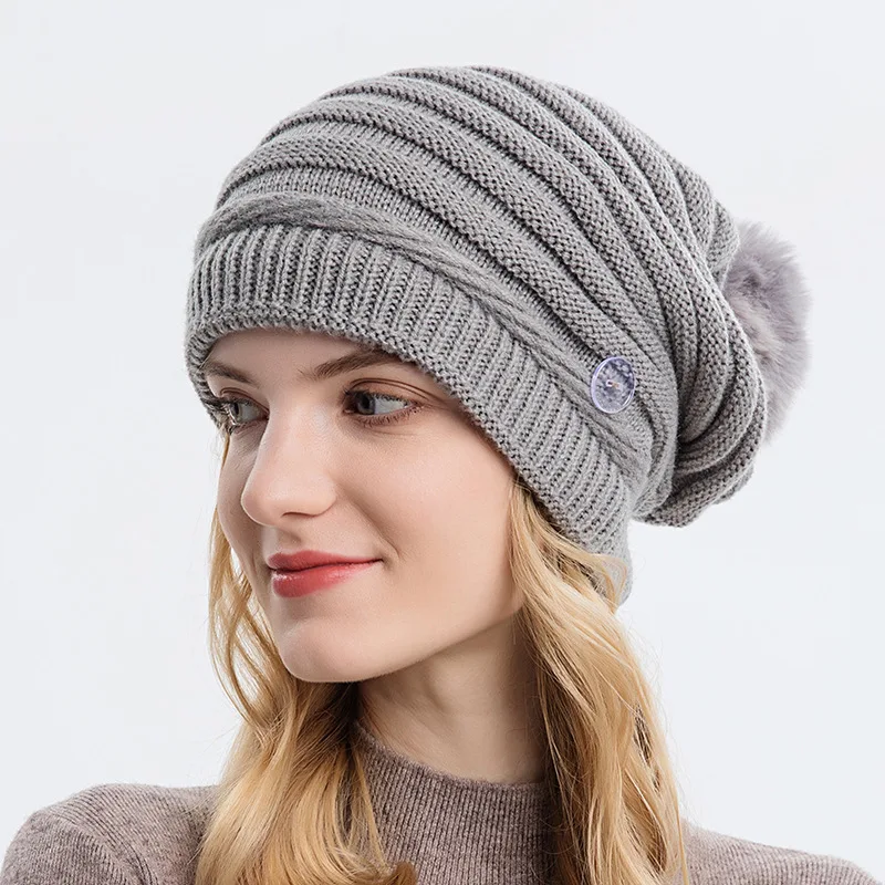 2021 Women Thick Caps Simple Solid Rolled Hem Hat Blends Soft Knit Hat Beanies Woolen Winter Spring Warm Caps Skullies Gorras
2021 Women Thick Caps Simple Solid Rolled Hem Hat Blends Soft Knit Hat Beanies Woolen Winter Spring Warm Caps Skullies Gorras