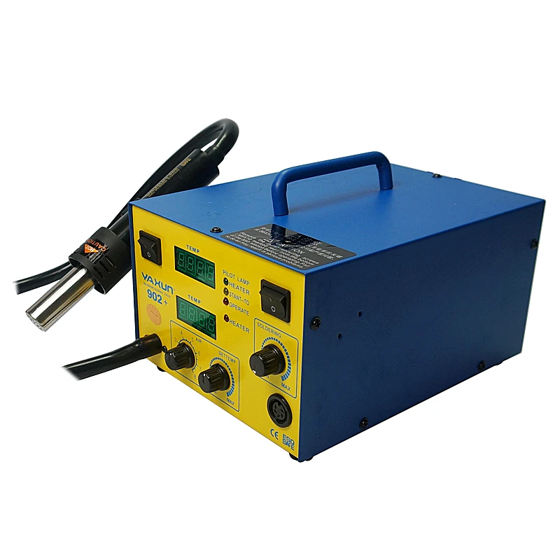 YAXUN YX-902D+ hot air digital bga rework station with 5 nozzles diaphragm pump the air are focus
YAXUN YX-902D+ hot air digital bga rework station with 5 nozzles diaphragm pump the air are focus