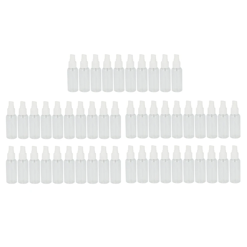 HOT SALE 50 Pieces 50Ml Spray Bottles Plastic Empty Refillable Atomiser Transparent Travel Bottle
HOT SALE 50 Pieces 50Ml Spray Bottles Plastic Empty Refillable Atomiser Transparent Travel Bottle