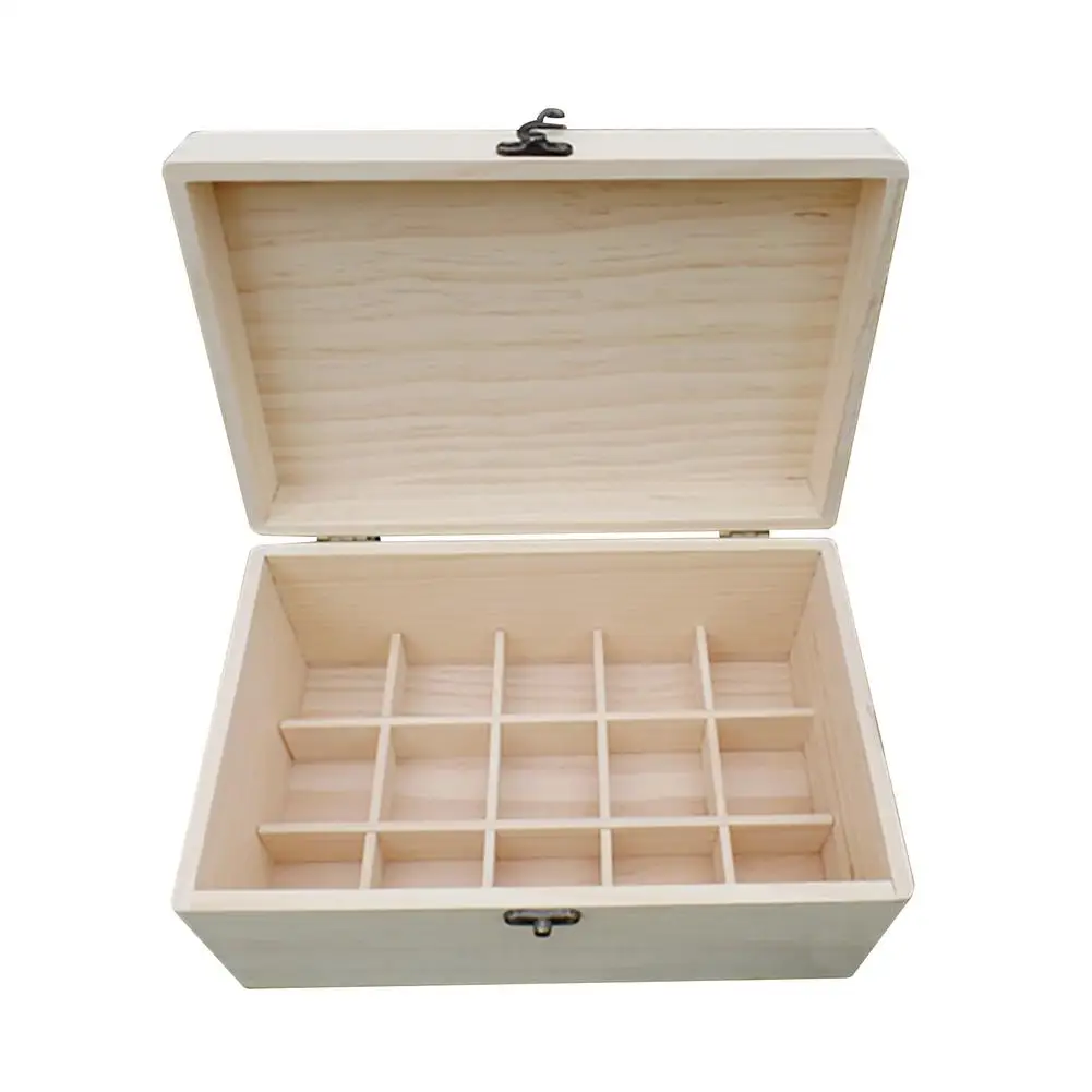 15 Grids 100ml Wooden Storage Box Organizer For Essential Oil Carrying Case Aromatherapy Container Treasure Jewelry Storage Box
15 Grids 100ml Wooden Storage Box Organizer For Essential Oil Carrying Case Aromatherapy Container Treasure Jewelry Storage Box