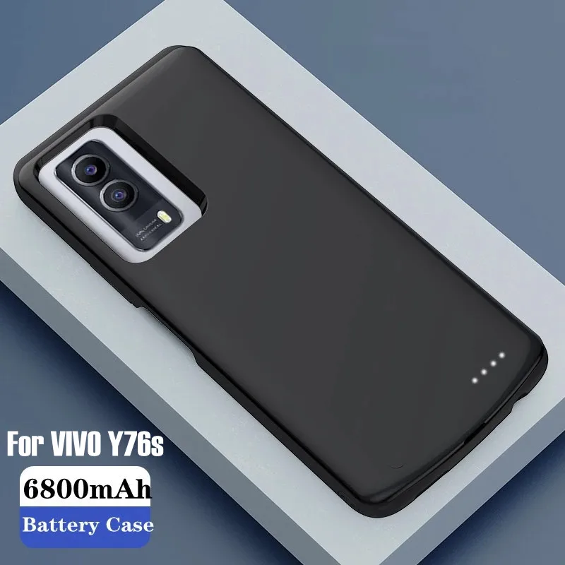 Чехол с функцией зарядного устройства для аккумулятора VIVO Y76S, 6800 мАч
Чехол с функцией зарядного устройства для аккумулятора VIVO Y76S, 6800 мАч