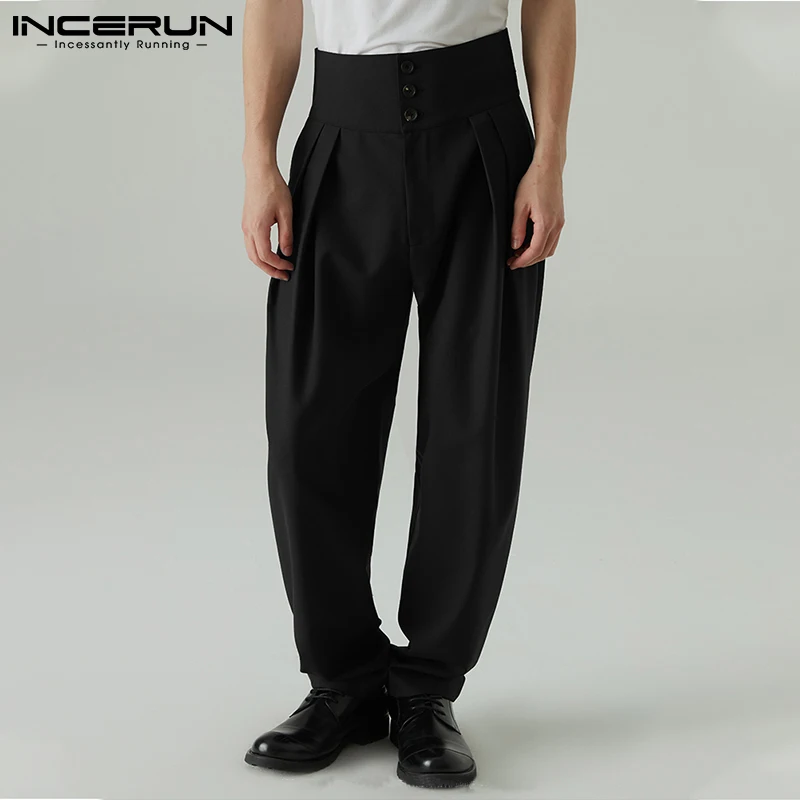 Men Pants Joggers High Waist Button Solid Color Pockets Casual Trousers 2022 Streetwear Fashion Leisure Pantalon S-5XL INCERUN
Men Pants Joggers High Waist Button Solid Color Pockets Casual Trousers 2022 Streetwear Fashion Leisure Pantalon S-5XL INCERUN