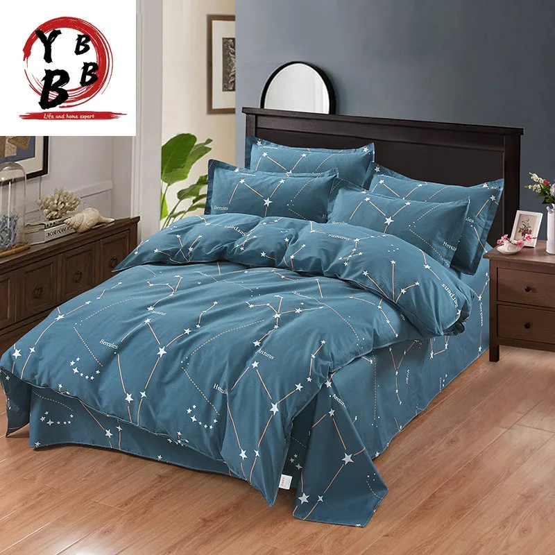 Good quality Navy Blue Duvet cover quilt cover set bedclothes with pillow case bed sheet set home Textiles Bedding Set
Good quality Navy Blue Duvet cover quilt cover set bedclothes with pillow case bed sheet set home Textiles Bedding Set