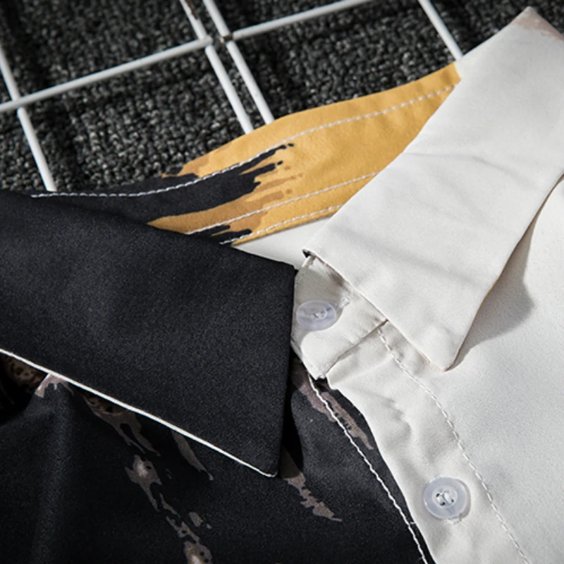 Contrast Shirts for Men Casual Vintage Long Sleeve Shirt Hip Hop Streetwear Japanese Chemise Homme Plus Size Camisa Masculina
Contrast Shirts for Men Casual Vintage Long Sleeve Shirt Hip Hop Streetwear Japanese Chemise Homme Plus Size Camisa Masculina