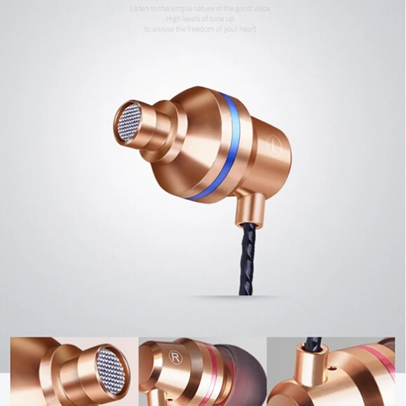 Professional Metal Headphone In Ear Wired Earphone 3.5mm Heavy Bass Sound Quality Music Sport Headset For iPhone/Xiaomi
Professional Metal Headphone In Ear Wired Earphone 3.5mm Heavy Bass Sound Quality Music Sport Headset For iPhone/Xiaomi