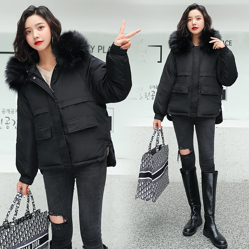 Big Fur Collar Hooded Lady Oversize Thick Warm Coat Loose Parka Women Outrwear Winter Jacket Outwear Clothes Female
Big Fur Collar Hooded Lady Oversize Thick Warm Coat Loose Parka Women Outrwear Winter Jacket Outwear Clothes Female