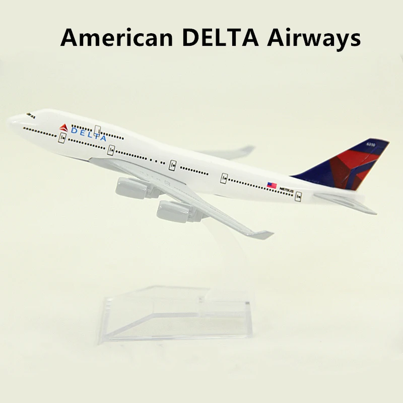 1:400 Scale 16cm AIR American DELTA Airways Alloy Metal Plane Model Boeing 747 B747-400 Airlines Airplane Aircraft Gift
1:400 Scale 16cm AIR American DELTA Airways Alloy Metal Plane Model Boeing 747 B747-400 Airlines Airplane Aircraft Gift