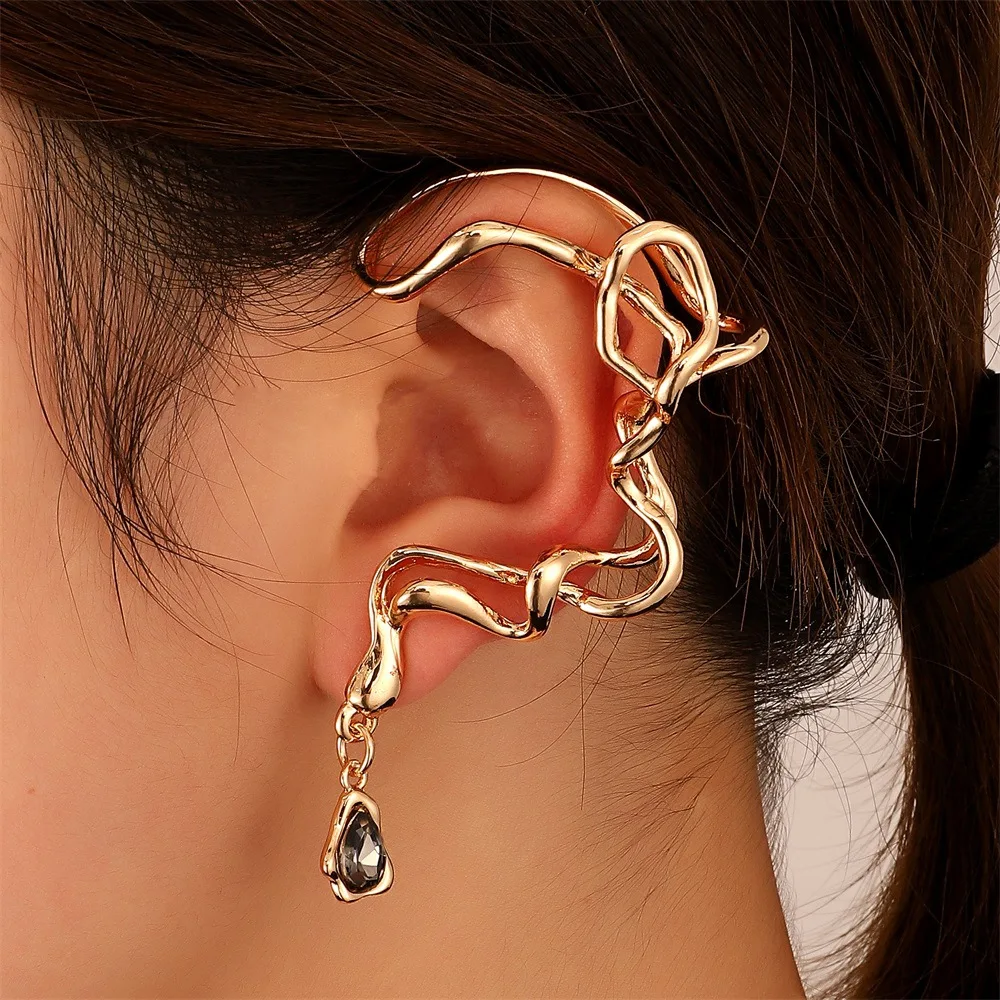 Punk Irregular Ear Clip for Women Hip Hop Exaggerated Hollow Gold Silver Color Water Drop Earrings Fashion Female Party Jewelry
Punk Irregular Ear Clip for Women Hip Hop Exaggerated Hollow Gold Silver Color Water Drop Earrings Fashion Female Party Jewelry