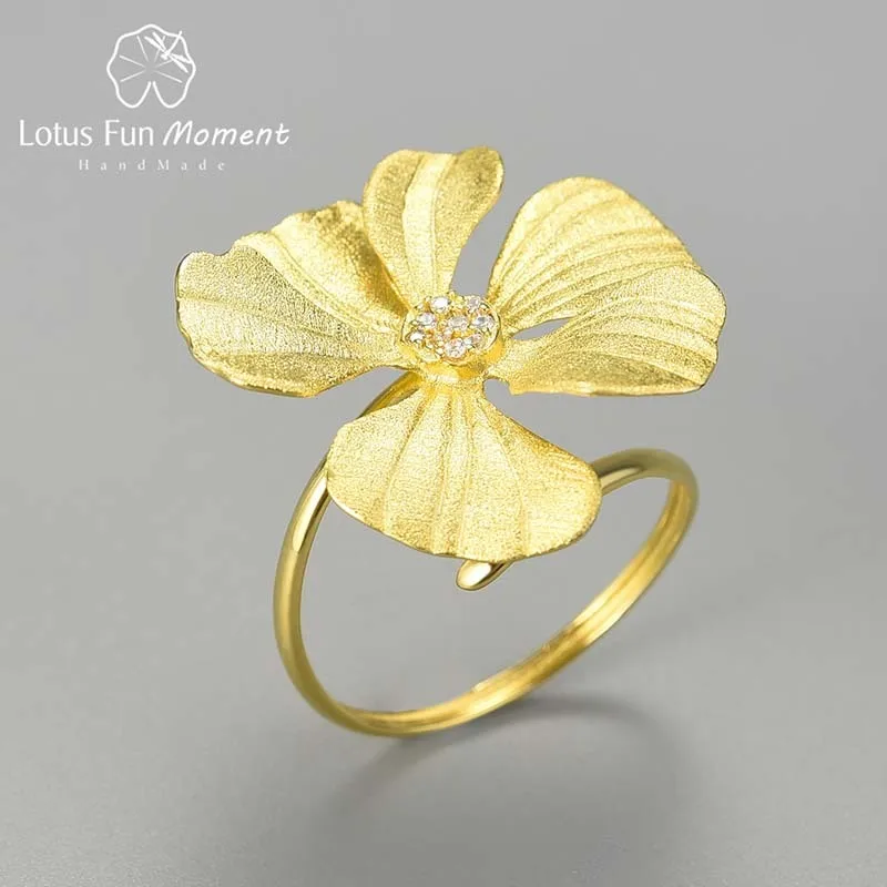 Lotus Fun Moment Elegant 925 Sterling Silver Zircon Adjustable Large Peony Flower Rings for Women Engagement Statement Jewelry
Lotus Fun Moment Elegant 925 Sterling Silver Zircon Adjustable Large Peony Flower Rings for Women Engagement Statement Jewelry
