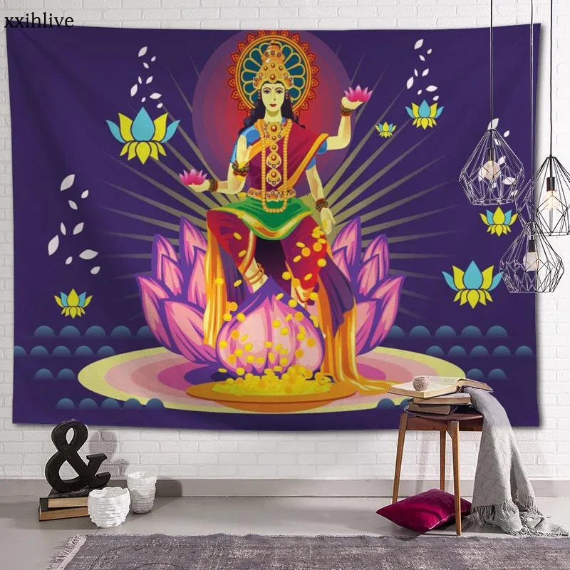 Wall Tapestry Indian Goddess Lakshmi Background Decorative Wall Hanging For Living Room Bedroom Dorm Room Home Decor
Wall Tapestry Indian Goddess Lakshmi Background Decorative Wall Hanging For Living Room Bedroom Dorm Room Home Decor