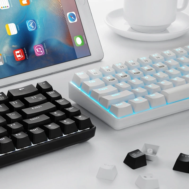 68 Keys Bluetooth 5.0/2.4G/Wired Three Connection Mode Type-C LED Backlit Mechanical Keyboard for PC Desktop Laptop Mac
68 Keys Bluetooth 5.0/2.4G/Wired Three Connection Mode Type-C LED Backlit Mechanical Keyboard for PC Desktop Laptop Mac
