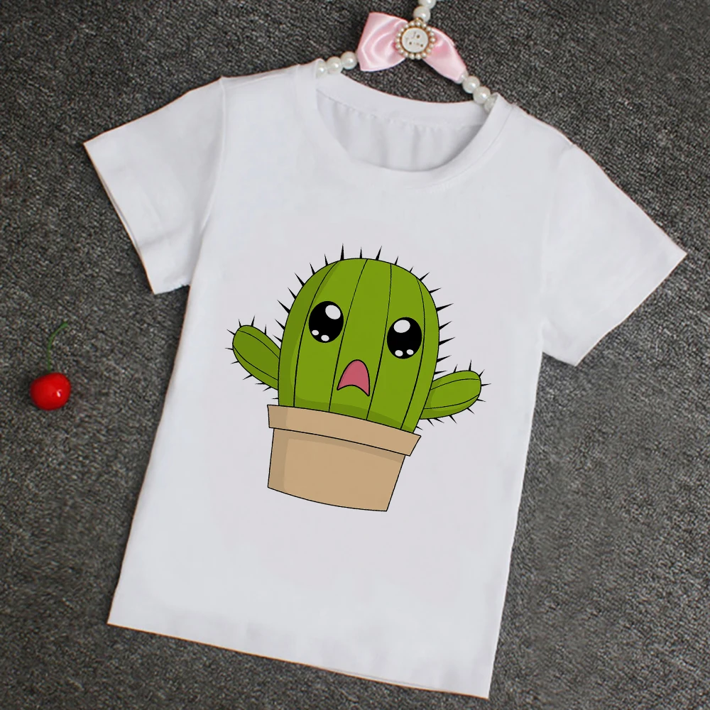 T-shirts Summer Kids Casual Cartoon Cactus Print Tees Kawaii Vetement Enfant Fille Round Neck White Clothes Wholesale Dropship
T-shirts Summer Kids Casual Cartoon Cactus Print Tees Kawaii Vetement Enfant Fille Round Neck White Clothes Wholesale Dropship
