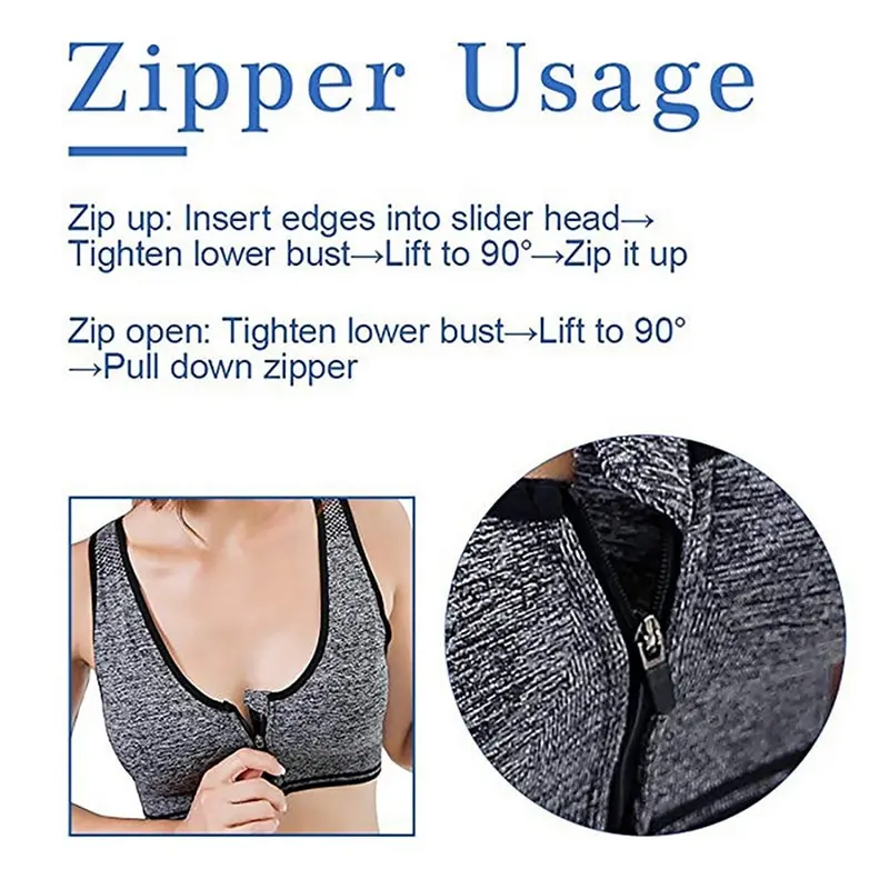 Hot Women Zipper Push Up Sports Bras Vest Underwear Shockproof Breathable Gym Fitness Athletic Running Yoga Bh Sport Tops Women
Hot Women Zipper Push Up Sports Bras Vest Underwear Shockproof Breathable Gym Fitness Athletic Running Yoga Bh Sport Tops Women
