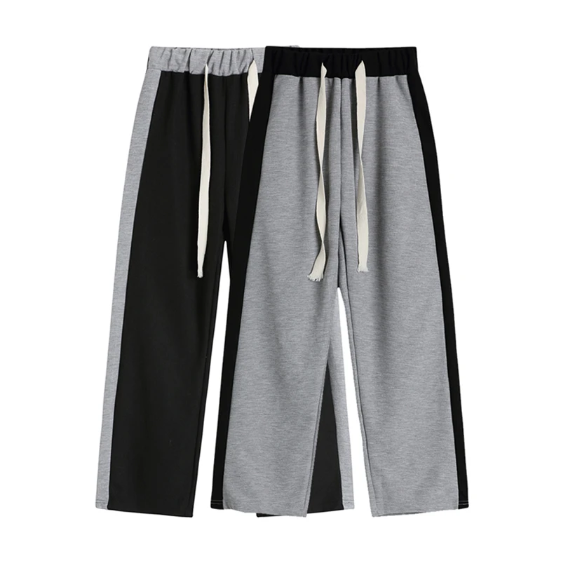 Sports Straight Leg Women's Pants Autumn Color Matching Drawstring Drape Wide-leg Casual Pants Female Thin High Elastic Waist
Sports Straight Leg Women's Pants Autumn Color Matching Drawstring Drape Wide-leg Casual Pants Female Thin High Elastic Waist