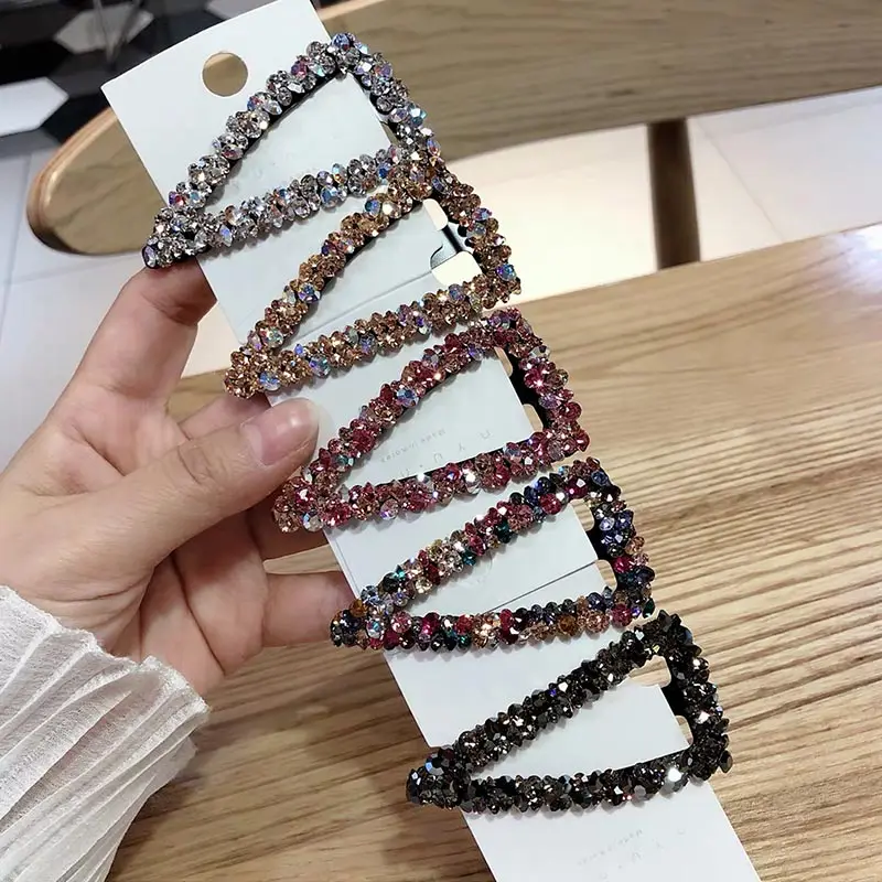 Korean Fashion 1PC Crystal Hair Claw Party Hair Accessories for Women Geometric Hair Clips Triangle Rhinestones Hairpin
Korean Fashion 1PC Crystal Hair Claw Party Hair Accessories for Women Geometric Hair Clips Triangle Rhinestones Hairpin