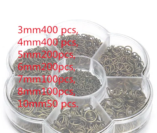 Jewelry Making box Gold/Silver 3-10mm Closed circle Chain Beads Set for DIY Beading Bracelet Necklace Earrings fg4s
Jewelry Making box Gold/Silver 3-10mm Closed circle Chain Beads Set for DIY Beading Bracelet Necklace Earrings fg4s