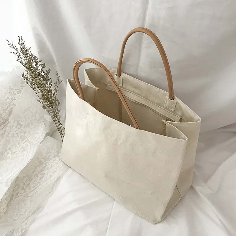 Canvas Women's Shoulder Shopper Bags Large Tote Shopping Bag for Woman 2020 Cotton Cloth Female Handbags Ladies Beach Sac A Main
Canvas Women's Shoulder Shopper Bags Large Tote Shopping Bag for Woman 2020 Cotton Cloth Female Handbags Ladies Beach Sac A Main