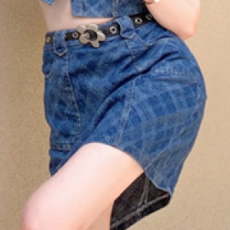 Vintage Temperament Denim Turn Down Collar Short Top + Hip A-line Skirt Two-piece Sets For Women Ensembles Femme 2021 Summer New
Vintage Temperament Denim Turn Down Collar Short Top + Hip A-line Skirt Two-piece Sets For Women Ensembles Femme 2021 Summer New