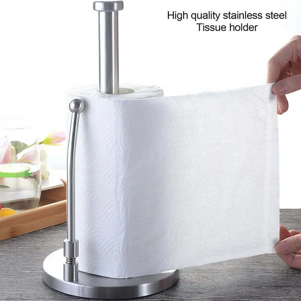 Stainless SteelKitchen Roll Paper Towel Holder Bathroom Tissue Stand Black And White Napkins Rack Home Kitchen Storage Accessory
Stainless SteelKitchen Roll Paper Towel Holder Bathroom Tissue Stand Black And White Napkins Rack Home Kitchen Storage Accessory