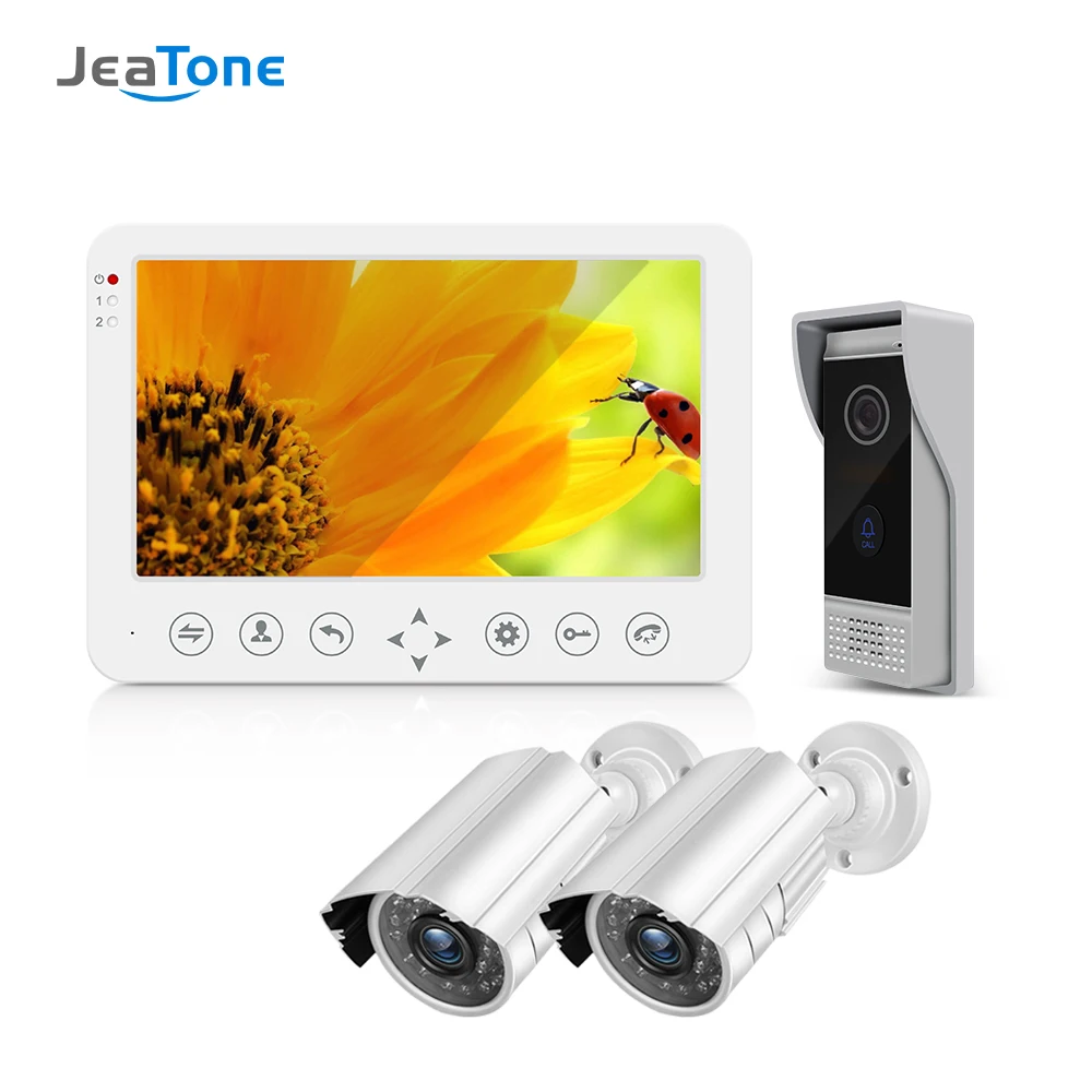 Видеодомофон Jeatone 10 дюймов с монитором 960P и панелью вызова безопасности + Водонепроницаемая камера видеонаблюдения 2x720p
Видеодомофон Jeatone 10 дюймов с монитором 960P и панелью вызова безопасности + Водонепроницаемая камера видеонаблюдения 2x720p