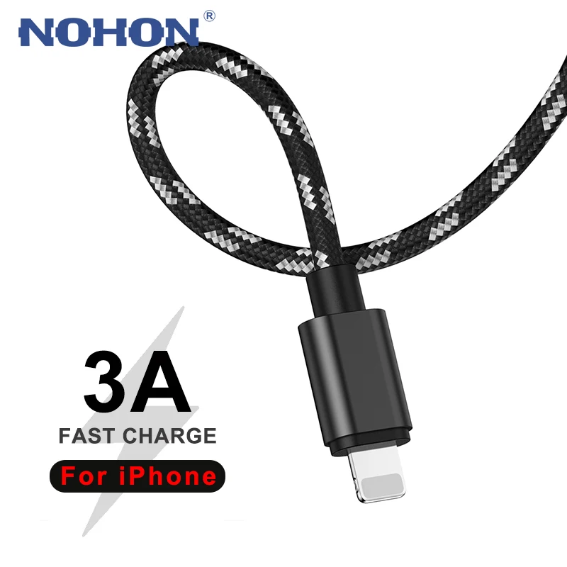 USB кабель для iPhone 12 11 Pro Max Xs X XR 8 7 6 6s Plus 5s SE Apple iPad оригинальный нейлоновый свинцовый