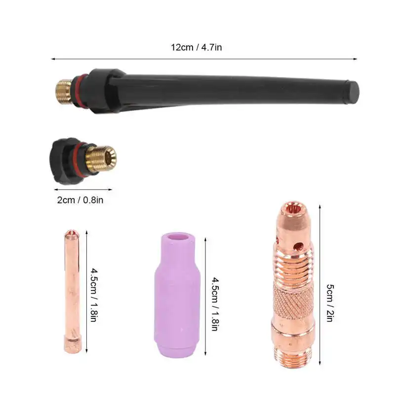 68Pcs TIG Welding Torch Kit Gas Lens Back Cover Weld Nozzle Accessories WP-17/18/26
68Pcs TIG Welding Torch Kit Gas Lens Back Cover Weld Nozzle Accessories WP-17/18/26