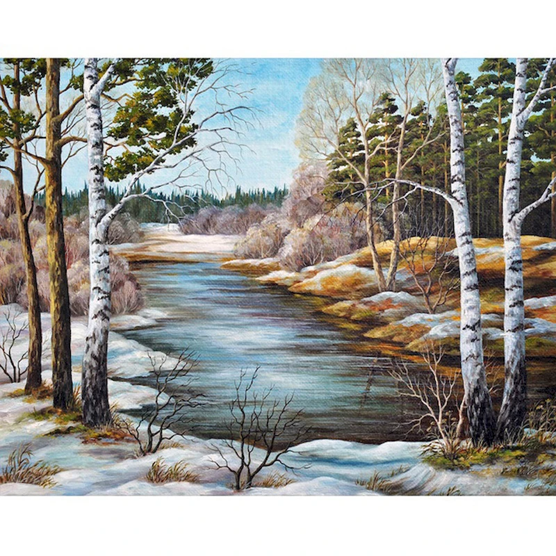 PhotoCustom 40x50cm Oil Paint By Numbers DIY Snow Scenery Painting By Numbers On Canvas Frameless Landscape Hand Painting Decor
PhotoCustom 40x50cm Oil Paint By Numbers DIY Snow Scenery Painting By Numbers On Canvas Frameless Landscape Hand Painting Decor