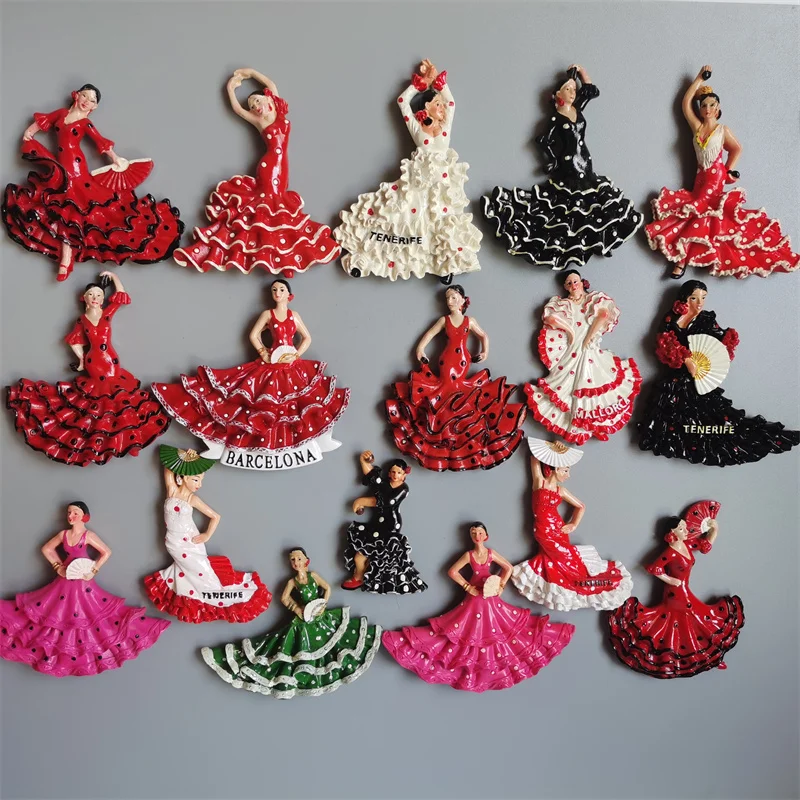 Spanish Fridge Magnets Flamenco Dancer MallorcaTourism Souvenir Decorative Arts Refrigerator Magnetic Stickers Home Decoration
Spanish Fridge Magnets Flamenco Dancer MallorcaTourism Souvenir Decorative Arts Refrigerator Magnetic Stickers Home Decoration