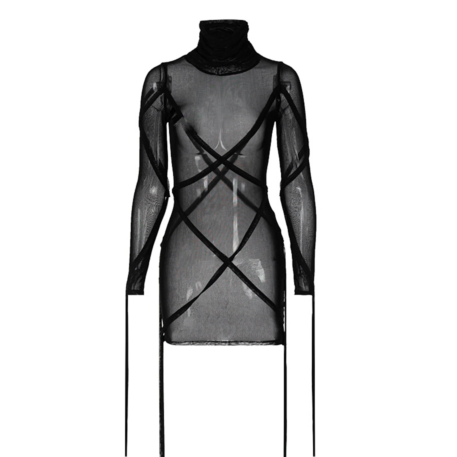 Women Sissy High Neck Sheer Sexy Dress Ladies Mesh Bandage Long Sleeve Mini Shirt Exotic Leotard Dresses Lingerie Costume
Women Sissy High Neck Sheer Sexy Dress Ladies Mesh Bandage Long Sleeve Mini Shirt Exotic Leotard Dresses Lingerie Costume