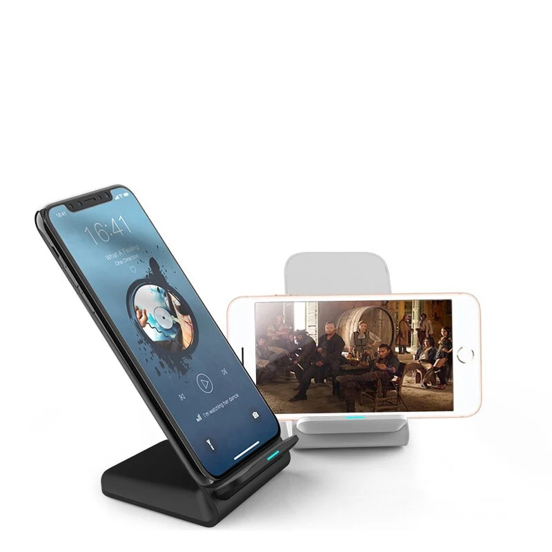 15W Qi Wireless Phone Charger Dock Station Auto-adptive Vertical Double Coil For iPhone 11 12 X XR XS Max 8 Fast Smart Chargers 
15W Qi Wireless Phone Charger Dock Station Auto-adptive Vertical Double Coil For iPhone 11 12 X XR XS Max 8 Fast Smart Chargers