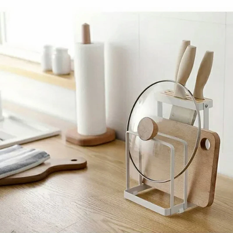 Multifunctional Knife Holder Pot Cover Storage Knife Board Stand Cutting Board Kitchen Cutlery Scissors Organizer Rack Kitchen
Multifunctional Knife Holder Pot Cover Storage Knife Board Stand Cutting Board Kitchen Cutlery Scissors Organizer Rack Kitchen