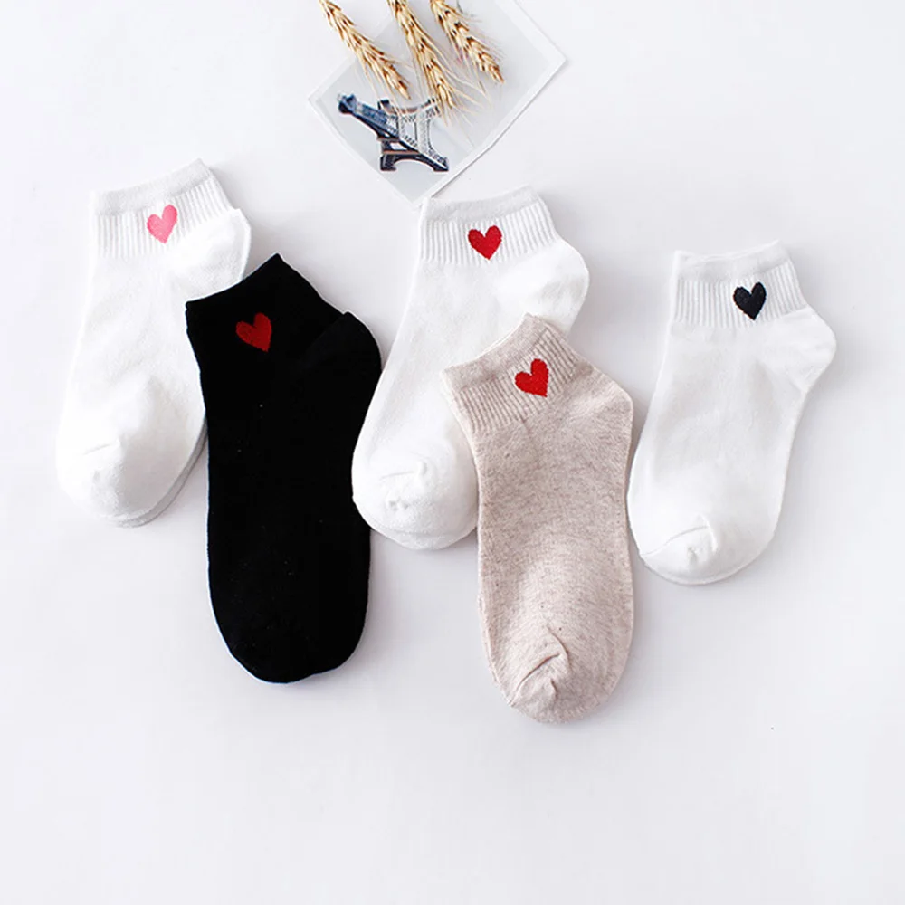 Women Short Socks Red Heart Cute College Fresh Female Socks Soft Cotton Summer Hot Sale Girls Crew Sock Meias Sox
Women Short Socks Red Heart Cute College Fresh Female Socks Soft Cotton Summer Hot Sale Girls Crew Sock Meias Sox