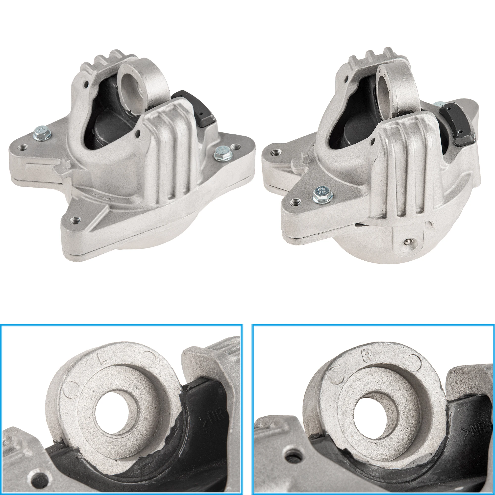 

Pair Of Left & Right Side Engine Mounts 94637505740 94637505840 For Porsche Macan 3.0L 3.6L 2015-2018