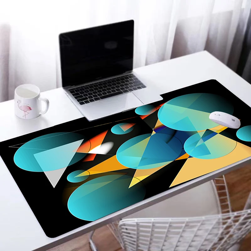 

Mouse pad Abstract Geometry Cool Computer Laptop Anime Keyboard Mouse Mat Large Mousepad Keyboards Gamers Decoracion Desk Mat