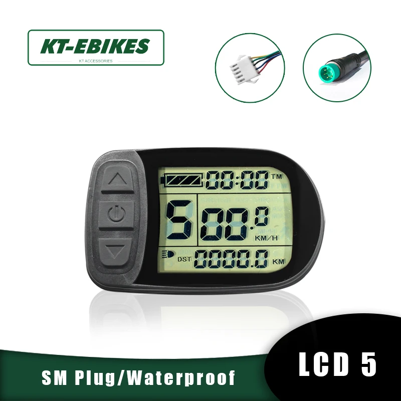 KT Ebike LCD5 дисплей для электровелосипеда Kunteng интеллектуальная панель управления дисплей 24 в 36 в 48 В для электровелосипеда комплект для переоб... 
KT Ebike LCD5 дисплей для электровелосипеда Kunteng интеллектуальная панель управления дисплей 24 в 36 в 48 В для электровелосипеда комплект для переоб...