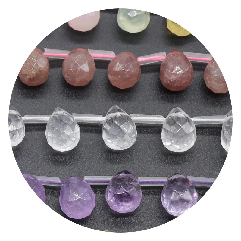 10*14mm Natural Stone Pink Crystal Drop-shaped Faceted Loose Beads Beaded for Women Jewelry Making DIY Bracelet Necklace Parts
10*14mm Natural Stone Pink Crystal Drop-shaped Faceted Loose Beads Beaded for Women Jewelry Making DIY Bracelet Necklace Parts