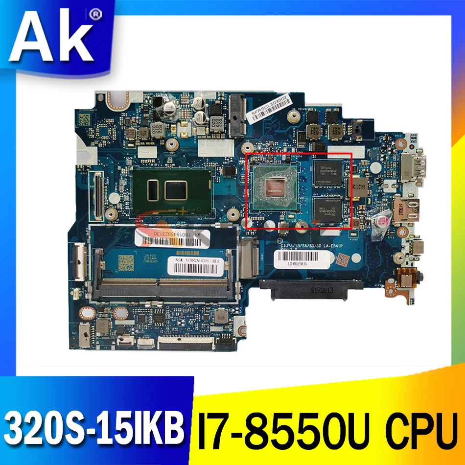 AKEMY For Lenovo Ideapad 320S-15IKB motherboard LA-E541P with CPU I7 8550U GPU N16S DDR4 FRU 5B20Q74671 100% Fully Tested
AKEMY For Lenovo Ideapad 320S-15IKB motherboard LA-E541P with CPU I7 8550U GPU N16S DDR4 FRU 5B20Q74671 100% Fully Tested
