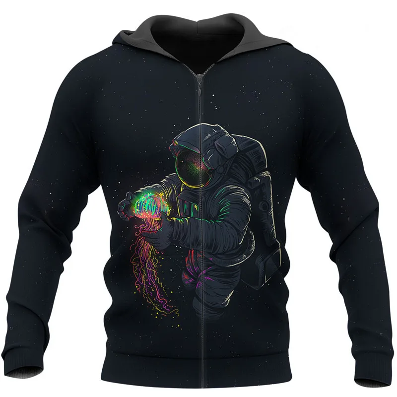 Astronaut Sweatshirt Fashion 3D Fully Printed Unisex Hoodie Personalized Harajuku Casual Zip Jacket
Astronaut Sweatshirt Fashion 3D Fully Printed Unisex Hoodie Personalized Harajuku Casual Zip Jacket