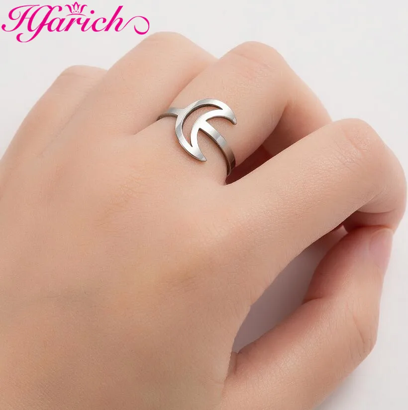 Hfarich Fashion Stainless Steel Trendy Geometric Hollow Adjustable Moon Rings for Women Christmas Gift Aesthetics JewelryParty
Hfarich Fashion Stainless Steel Trendy Geometric Hollow Adjustable Moon Rings for Women Christmas Gift Aesthetics JewelryParty