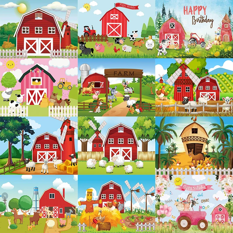 Farm Backdrop 1st Animal Happy Birthday Party Baby Shower Kids Flower Barnyard Photography Background Boy Girls Photocall Banner
Farm Backdrop 1st Animal Happy Birthday Party Baby Shower Kids Flower Barnyard Photography Background Boy Girls Photocall Banner