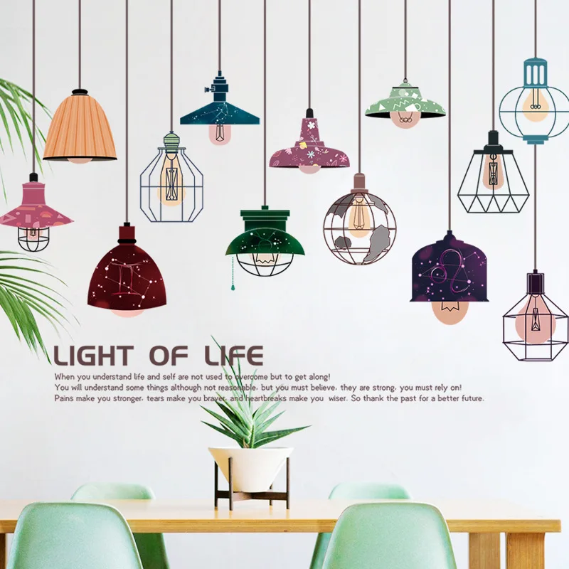 Wall stickers living room TV background wall bedroom wall decoration stickers self-adhesive hanging lights simple wallpaper
Wall stickers living room TV background wall bedroom wall decoration stickers self-adhesive hanging lights simple wallpaper