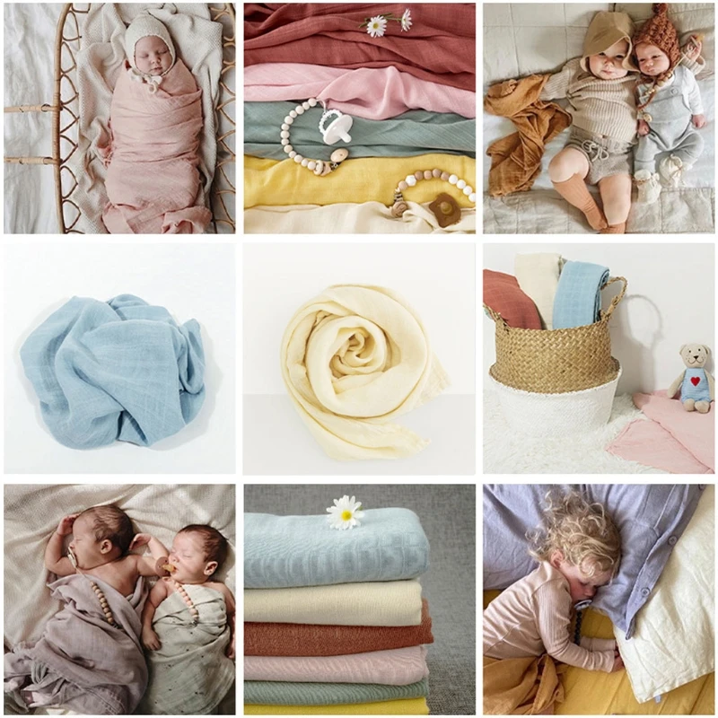 120cm*120cm Bamboo Cotton Swaddle Blanket Muslin Baby Blankets Infant Swaddle Towel For Newborns Baby Wrap Kids Bed Sheet
120cm*120cm Bamboo Cotton Swaddle Blanket Muslin Baby Blankets Infant Swaddle Towel For Newborns Baby Wrap Kids Bed Sheet